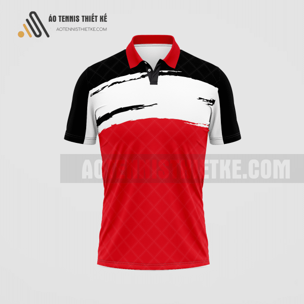 Mẫu áo Tennis thiết kế màu đỏ ATNTK11