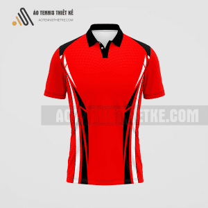 Mẫu áo Tennis thiết kế màu đỏ ATNTK15