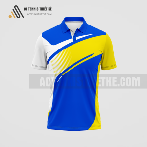 Mẫu áo Tennis thiết kế màu xanh vàng ATNTK13
