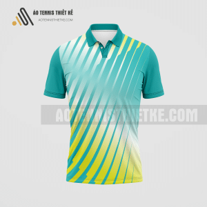 Mẫu áo Tennis thiết kế màu xanh vàng ATNTK5