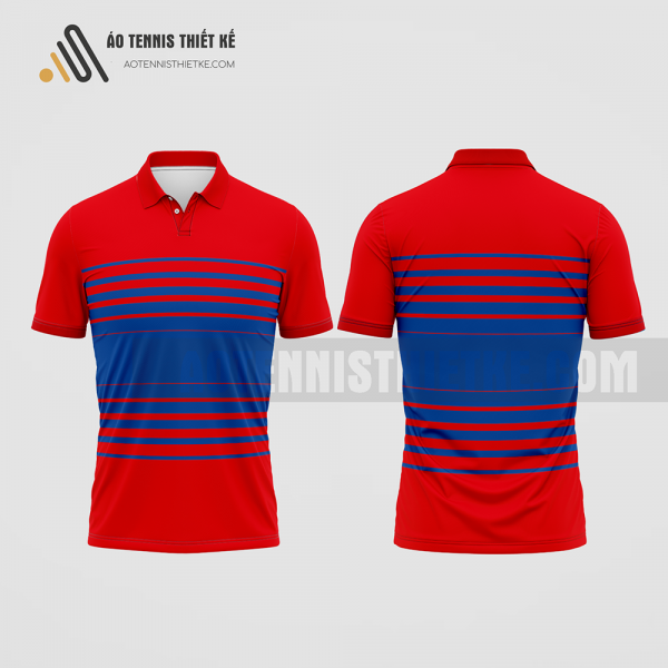 Mẫu quần áo polo tennis thiết kế 2022 Bình Dương màu đỏ ATNTK23
