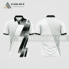 Mẫu áo chơi tennis câu lạc bộ hội họa màu trắng thiết kế ATNTK152