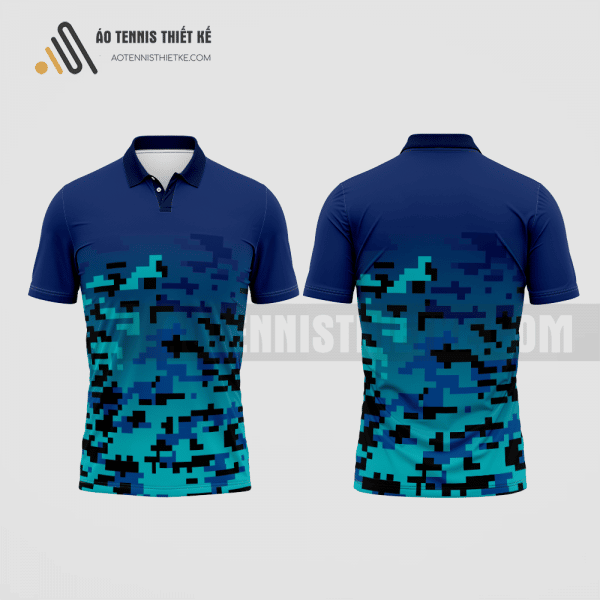 Mẫu áo tennis câu lạc bộ An Giang màu xanh tím than thiết kế ATNTK27