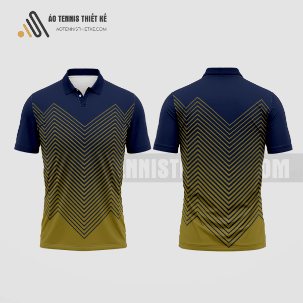 Mẫu áo chơi tennis câu lạc bộ sư phạm vật lý màu xanh tím than thiết kế ATNTK212