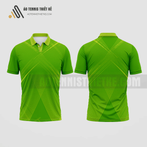 Mẫu áo đấu tennis câu lạc bộ Bạc Liêu màu xanh lá thiết kế ATNTK29