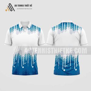 Mẫu áo đấu tennis câu lạc bộ bảo tàng học màu xanh dương thiết kế ATNTK178