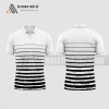 Mẫu áo đấu tennis câu lạc bộ kinh tế quốc tế màu trắng thiết kế ATNTK163