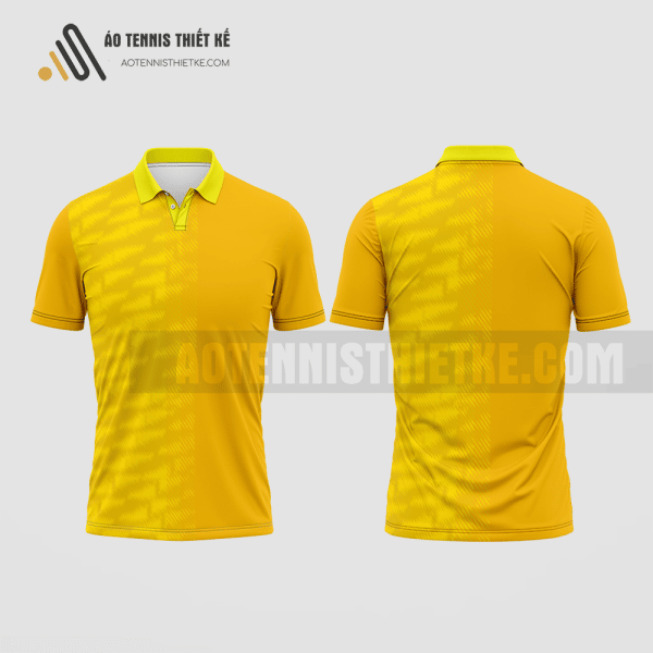 Mẫu áo đấu tennis câu lạc bộ ngôn ngữ Bồ Đào Nha màu vàng thiết kế ATNTK133