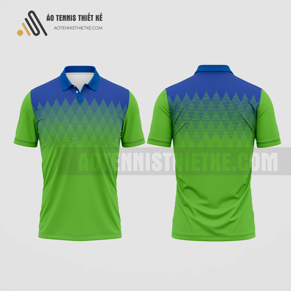 Mẫu áo giải tennis câu lạc bộ Phú Yên màu xanh thiết kế ATNTK71