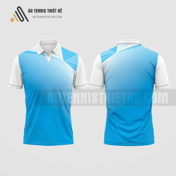 Mẫu áo giải tennis câu lạc bộ triết học màu xanh da trời thiết kế ATNTK145