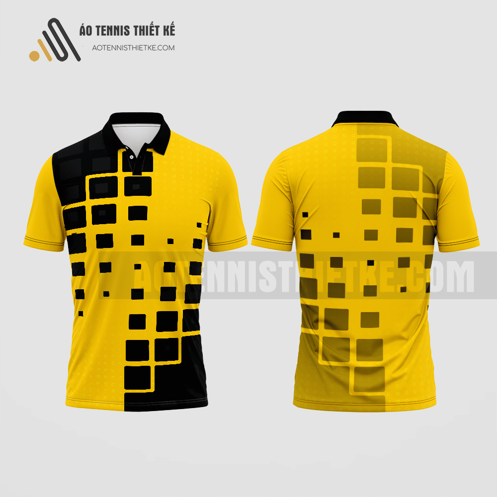 Mẫu áo polo tennis câu lạc bộ Hà Nam màu vàng thiết kế ATNTK49
