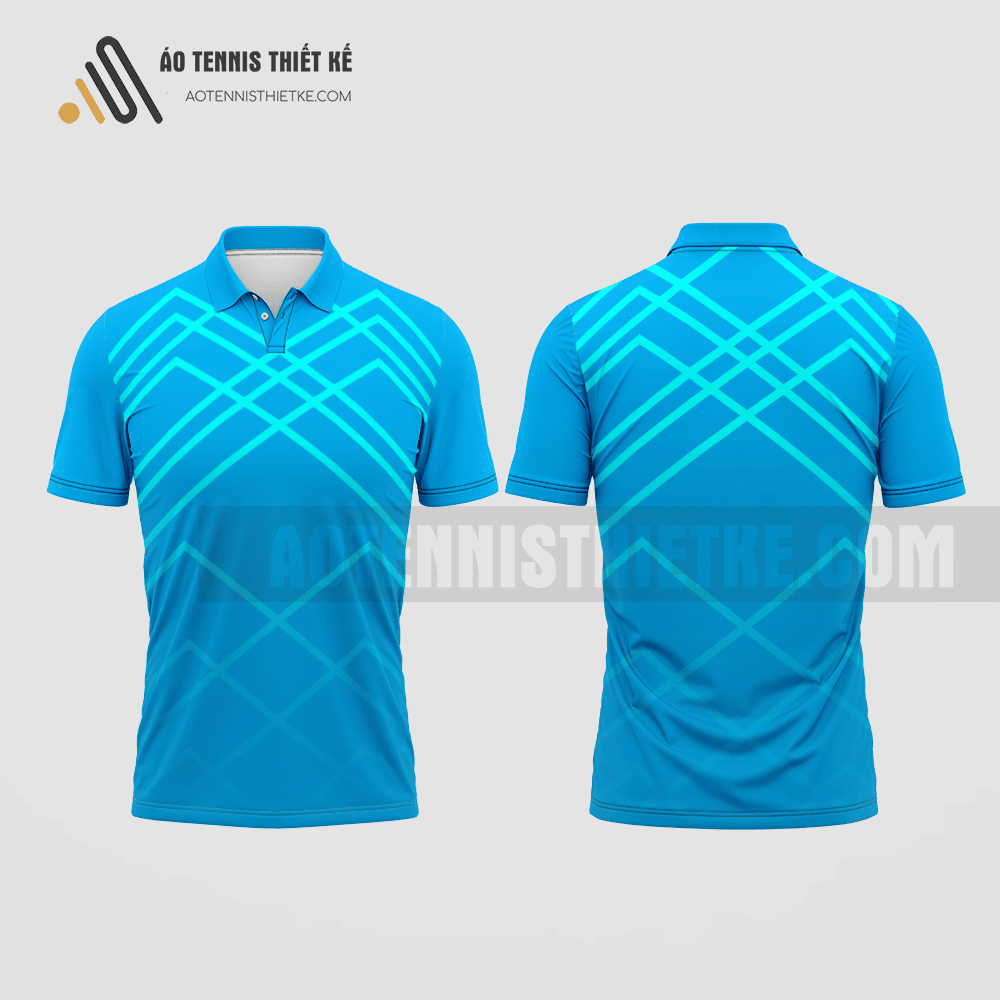 Mẫu áo thi đấu quần vợt câu lạc bộ Ninh Thuận màu xanh da trời thiết kế ATNTK69