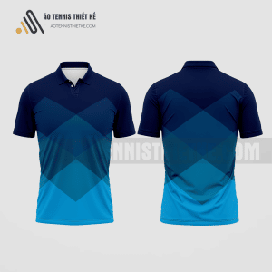 Mẫu áo polo tennis câu lạc bộ xã hội học màu xanh tím than thiết kế ATNTK168