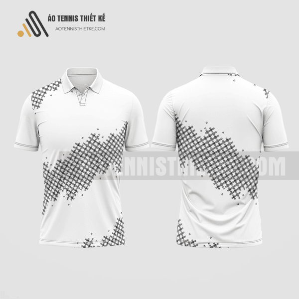 Mẫu áo quần vợt câu lạc bộ kiến trúc và xây dựng màu trắng thiết kế ATNTK97