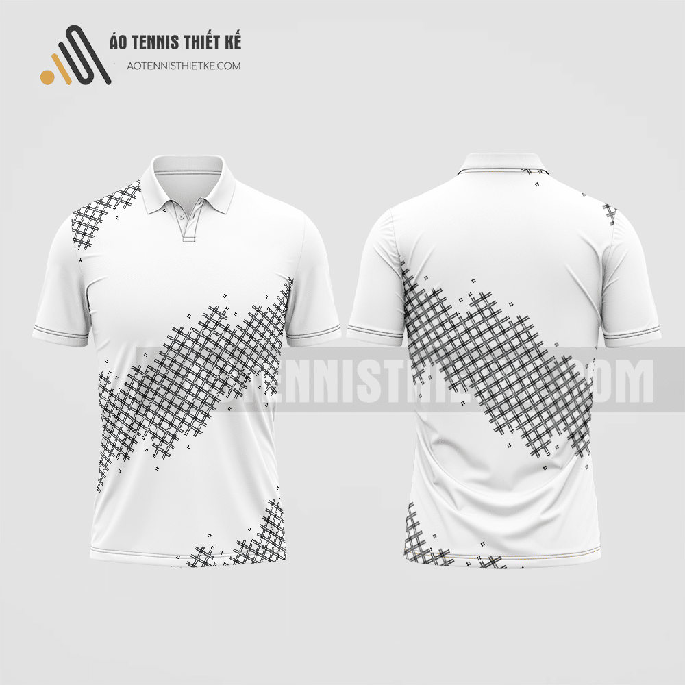 Mẫu áo quần vợt câu lạc bộ kiến trúc và xây dựng màu trắng thiết kế ATNTK97