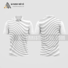 Mẫu áo tennis câu lạc bộ Vĩnh Long màu trắng thiết kế ATNTK87