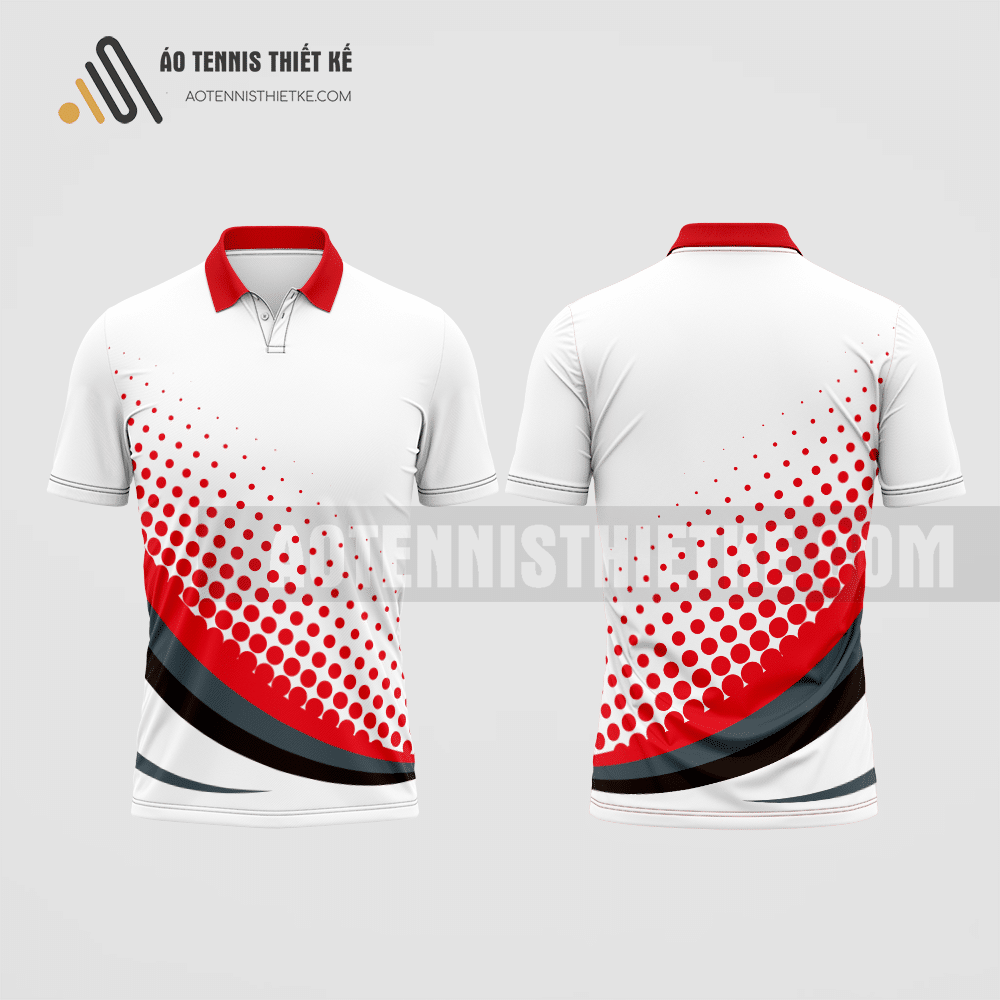 Mẫu áo tennis câu lạc bộ khí tượng học màu đỏ thiết kế ATNTK191