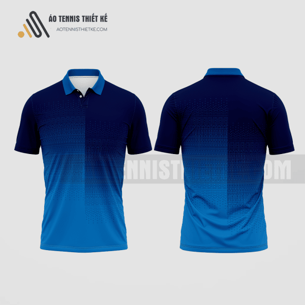 Mẫu áo tennis nam câu lạc bộ Sư phạm màu xanh tím than thiết kế ATNTK199