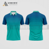 Mẫu áo thi đấu quần vợt câu lạc bộ khoa học vật liệu màu xanh ngọc thiết kế ATNTK188