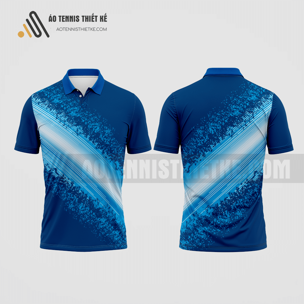 Mẫu áo thun tennis câu lạc bộ quản lý thể dục thể thao màu tím than thiết kế ATNTK150