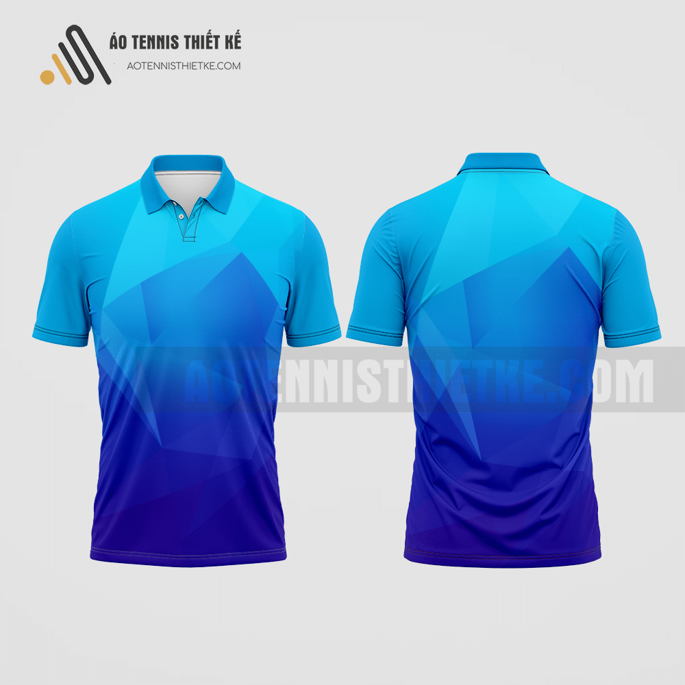 Mẫu áo thun tennis câu lạc bộ sư phạm toán học màu xanh dương thiết kế ATNTK210