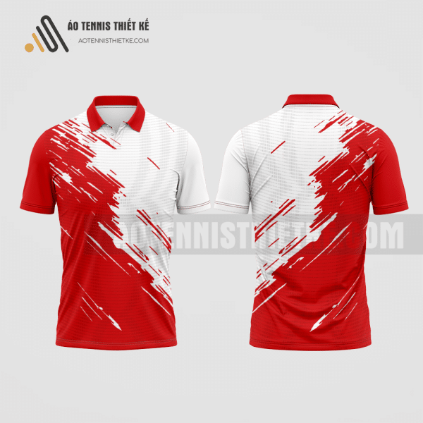 Mẫu đồng phục tennis câu lạc bộ nghệ thuật - thẩm mỹ - đồ họa màu đỏ thiết kế ATNTK151