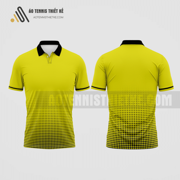 Mẫu đồng phục tennis câu lạc bộ quản lý nhà nước màu vàng thiết kế ATNTK166