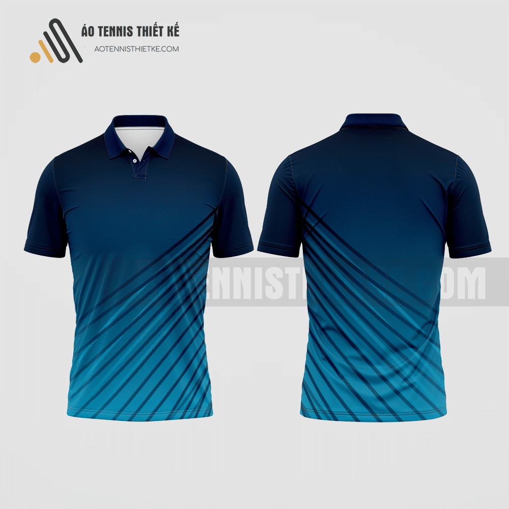 Mẫu đồng phục tennis câu lạc bộ quản trị kinh doanh màu xanh tím than thiết kế ATNTK106