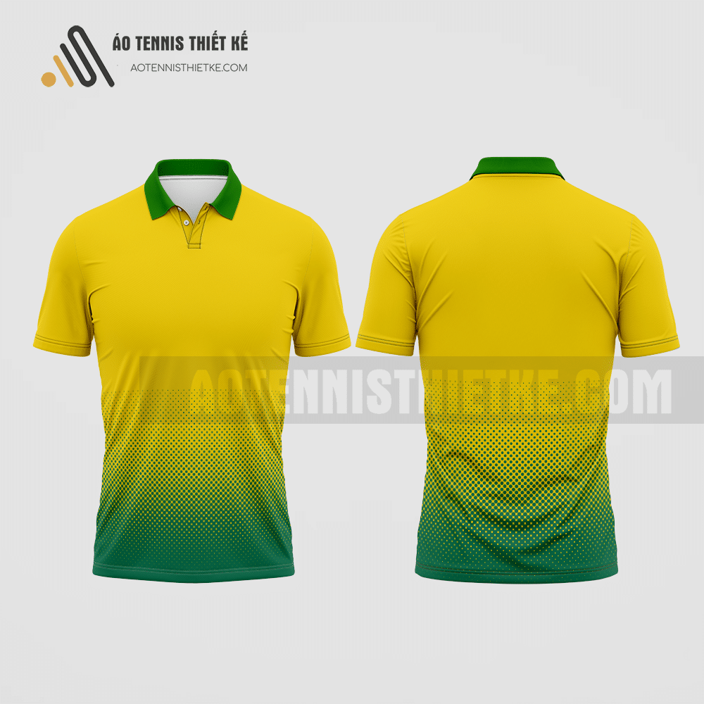 Mẫu quần áo đánh tennis câu lạc bộ báo chí màu vàng thiết kế ATNTK171