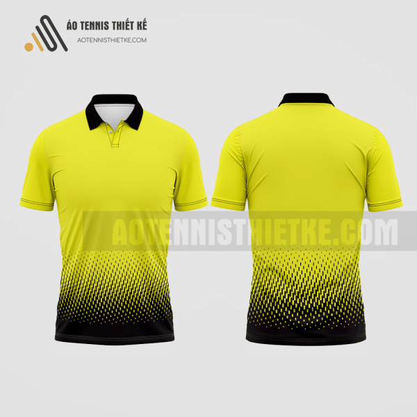 Mẫu quần áo đánh tennis câu lạc bộ công nghệ chế biến lâm sản màu vàng thiết kế ATNTK96