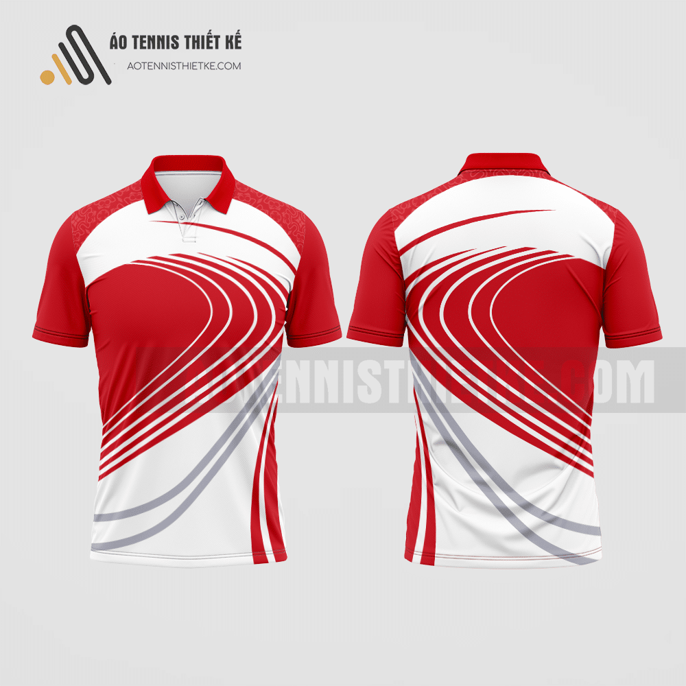 Mẫu quần áo tennis câu lạc bộ nhân văn màu đỏ thiết kế ATNTK125