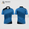 Mẫu áo polo tennis câu lạc bộ thống kê màu xanh nước biển thiết kế ATNTK198