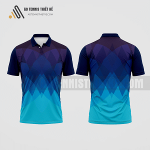 Mẫu áo quần vợt câu lạc bộ sư phạm kinh tế gia đình màu xanh tím than thiết kế ATNTK217