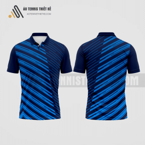 Mẫu quần áo đánh tennis câu lạc bộ kinh doanh quốc tế màu xanh tím than thiết kế ATNTK111