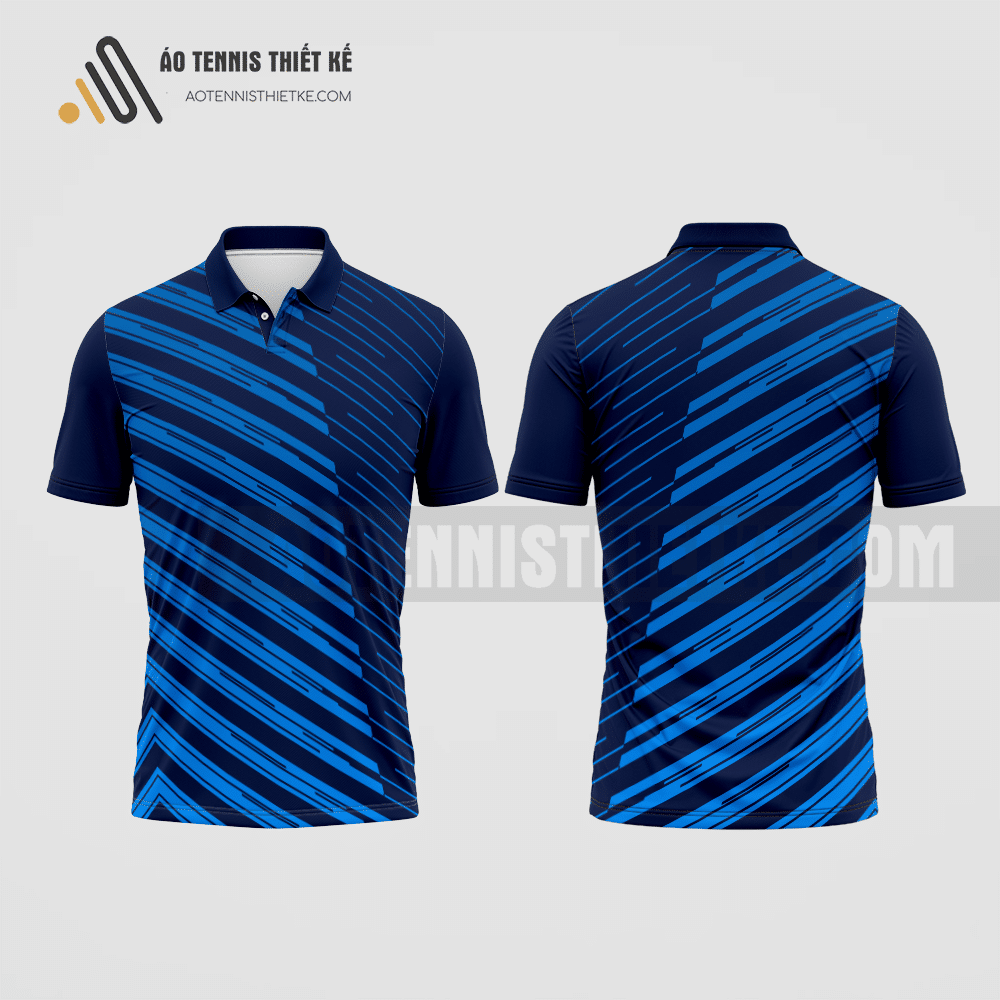 Mẫu quần áo đánh tennis câu lạc bộ kinh doanh quốc tế màu xanh tím than thiết kế ATNTK111