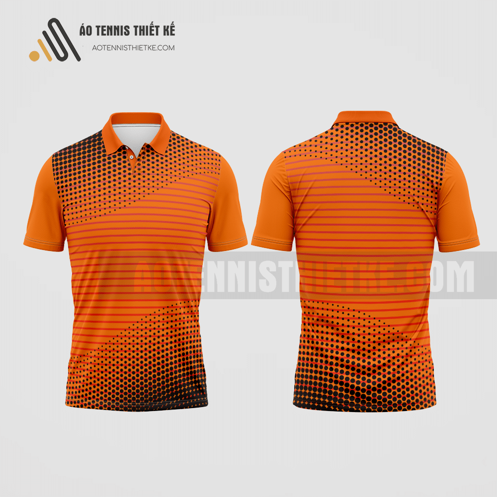 Mẫu quần áo tennis câu lạc bộ Bình Phước màu cam thiết kế ATNTK36