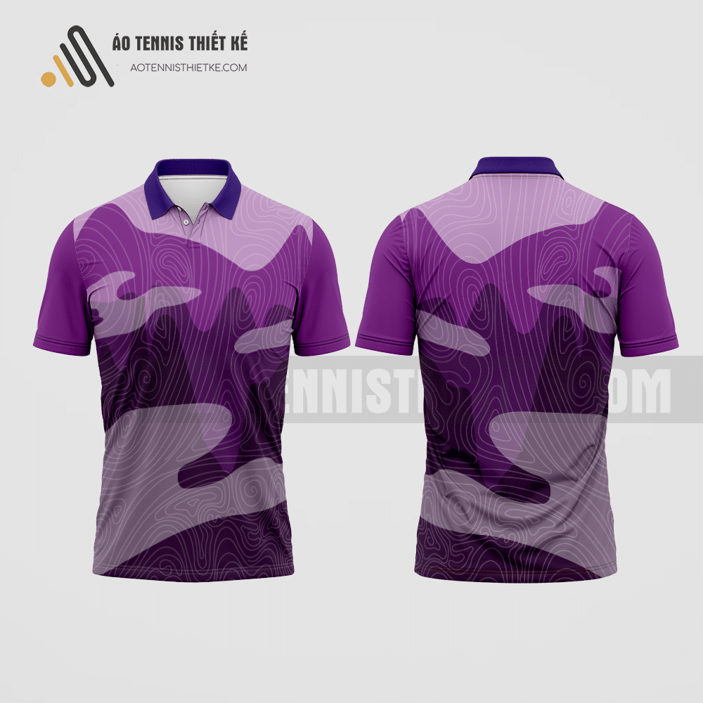 Mẫu áo tennis câu lạc bộ Đắk Lắk màu tím thiết kế ATNTK42