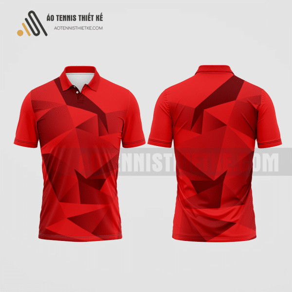 Mẫu áo thun tennis câu lạc bộ Lai Châu màu đỏ thiết kế ATNTK61