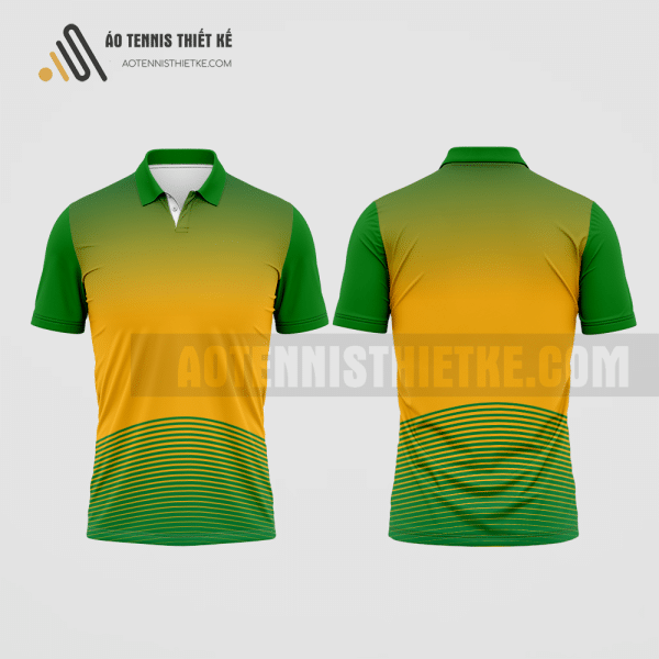 Mẫu áo quần vợt câu lạc bộ thiết kế đồ họa màu xanh lá thiết kế ATNTK157