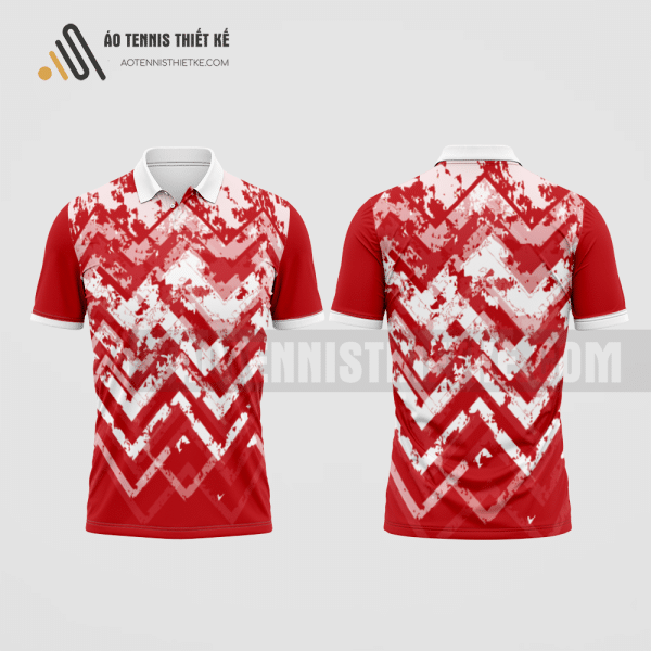 Mẫu áo chơi tennis câu lạc bộ Bá Thước màu đỏ thiết kế cao cấp ATNTK287