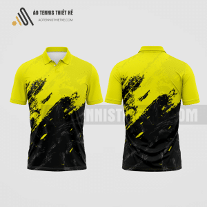 Mẫu áo chơi tennis câu lạc bộ Bắc Trà My màu vàng thiết kế giá rẻ ATNTK302