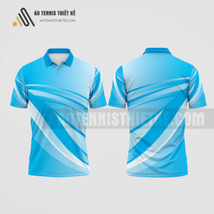 Mẫu áo chơi tennis câu lạc bộ Ngân hàng Xuất Nhập Khẩu Eximbank màu xanh da trời thiết kế nữ ATNTK257