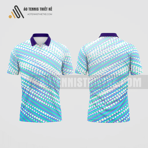 Mẫu áo giải tennis câu lạc bộ Anh Sơn màu xanh da trời thiết kế nam ATNTK280