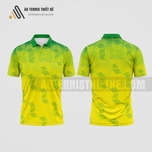 Mẫu áo giải tennis câu lạc bộ Ngân hàng Dầu khí Toàn cầu GPBank màu vàng thiết kế uy tín ATNTK265