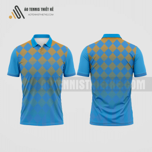Mẫu áo polo tennis câu lạc bộ An Khê màu xanh da trời thiết kế lạ ATNTK273