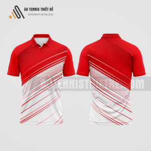 Mẫu áo polo tennis câu lạc bộ Ngân hàng Techcombank màu đỏ thiết kế tốt nhất ATNTK243