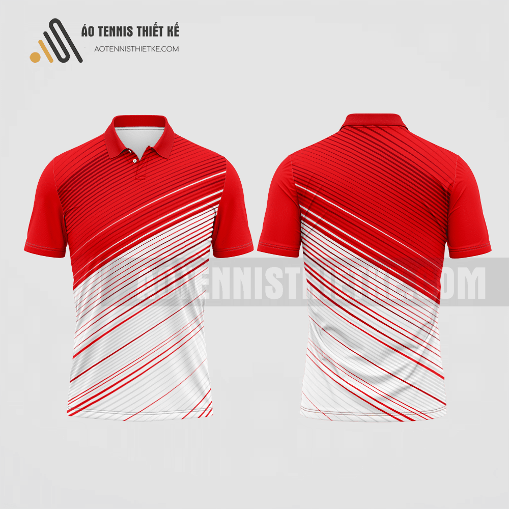 Mẫu áo polo tennis câu lạc bộ Ngân hàng Techcombank màu đỏ thiết kế tốt nhất ATNTK243