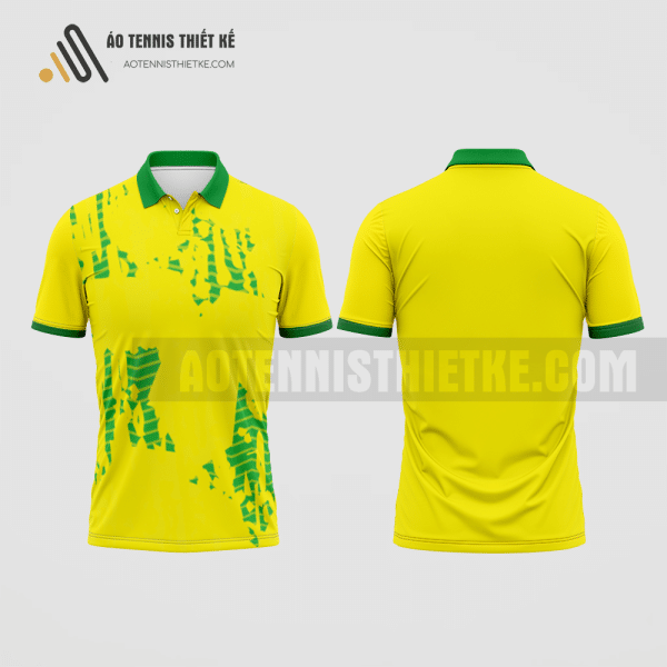 Mẫu áo tennis câu lạc bộ Ngân hàng Đông Á Dong A bank màu vàng thiết kế giá rẻ ATNTK266