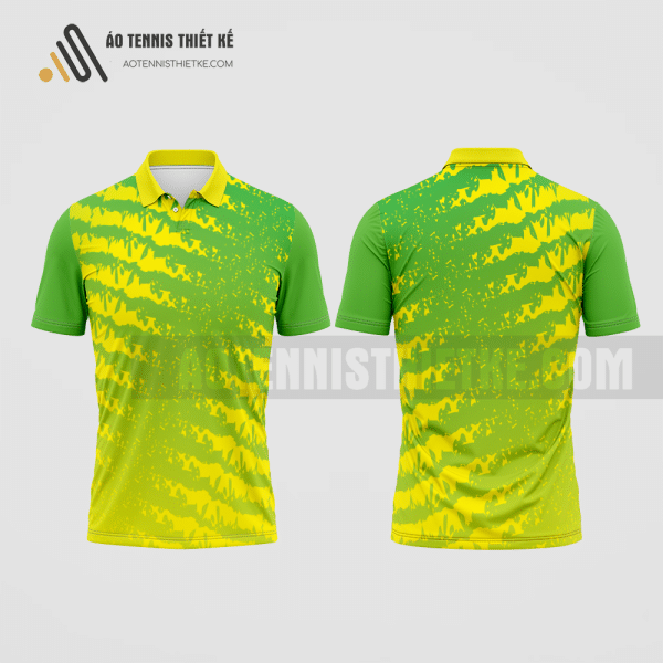 Mẫu áo tennis nam câu lạc bộ Bắc Yên màu vàng thiết kế nam ATNTK304