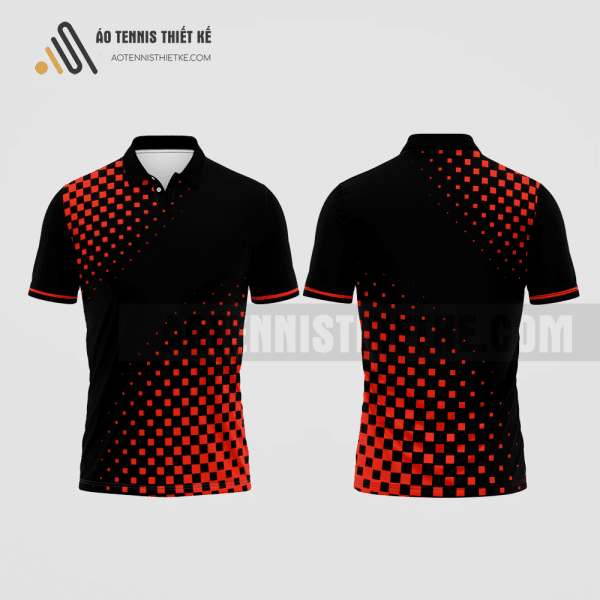 Mẫu áo tennis nam câu lạc bộ Bình Định màu đen thiết kế ATNTK35